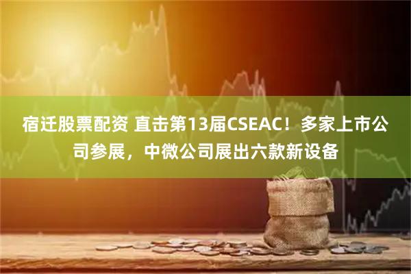 宿迁股票配资 直击第13届CSEAC！多家上市公司参展，中微公司展出六款新设备